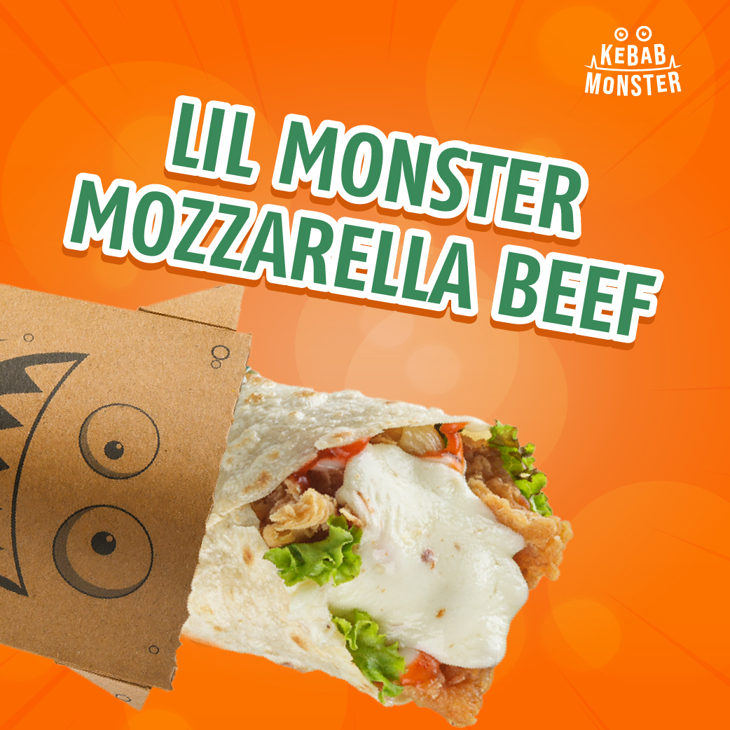Kebab Lil Monster Mozzarella Tasty Beef